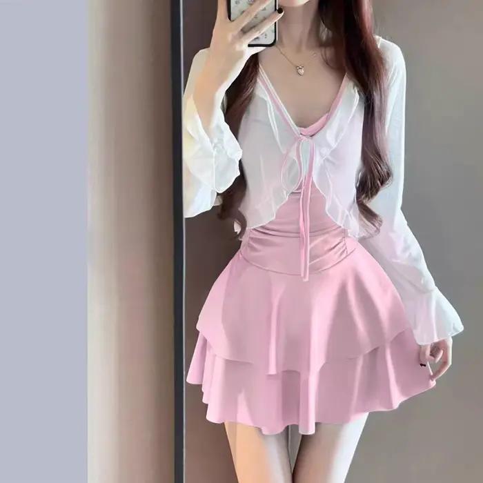 Maillot de bain une pièce dos nu pour femmes, Sexy, amincissant, pur désir, printemps chaud, couvert
