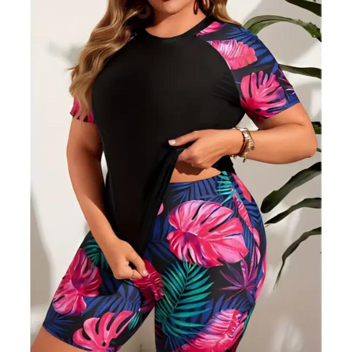 Maillot de bain deux pièces pour femme, nouveau maillot de bain imprimé haut de gamme, style sportif