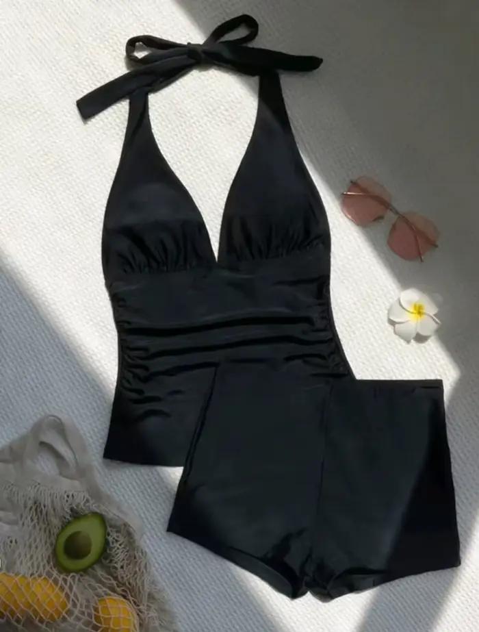 Nouveau maillot de bain d'été femmes Push Up maillot de bain Shorts hauts ensemble maillot de bain t
