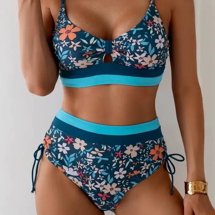 Maillot de bain Bikini pour femmes, Style séparé, décontracté, à la mode, marque chinoise, Stock AE,