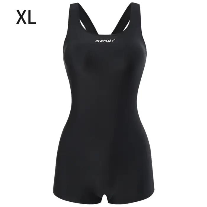 Maillot de bain une pièce à bretelles croisées avec coussinet de poitrine, résistant au chlore, pour