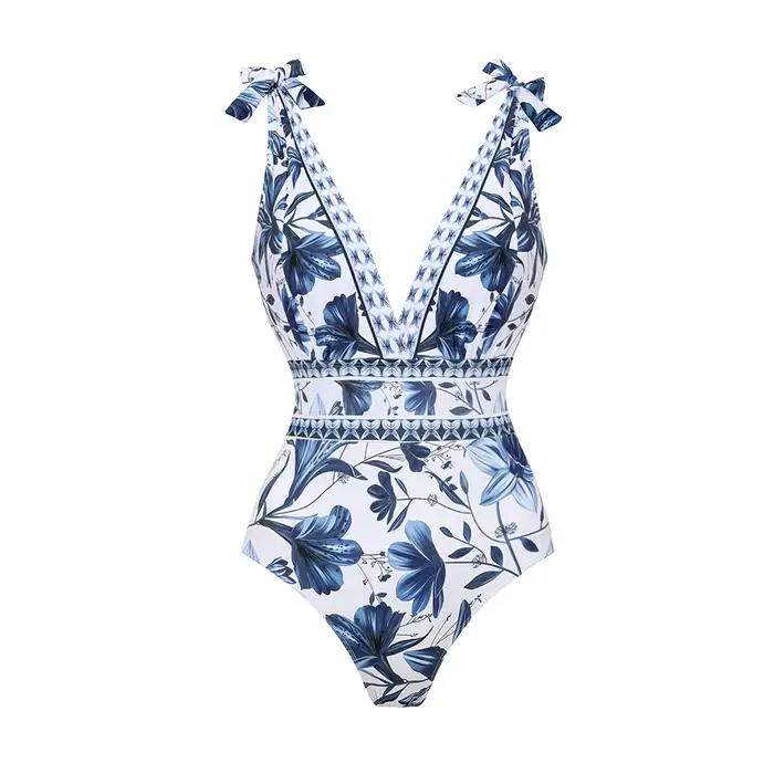 Ensemble de bikini sexy 2026 taille haute imprimé pour femme, maillot de bain push-up, biquini fémin