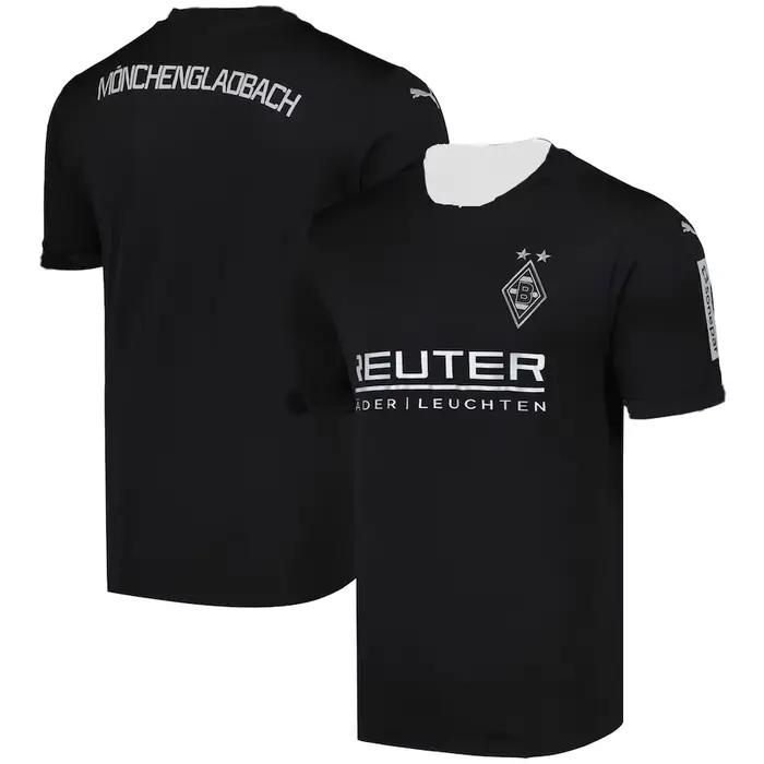 Maillot de football rétro classique Borussia Mönchengladbach, maillot de football extérieur à manche