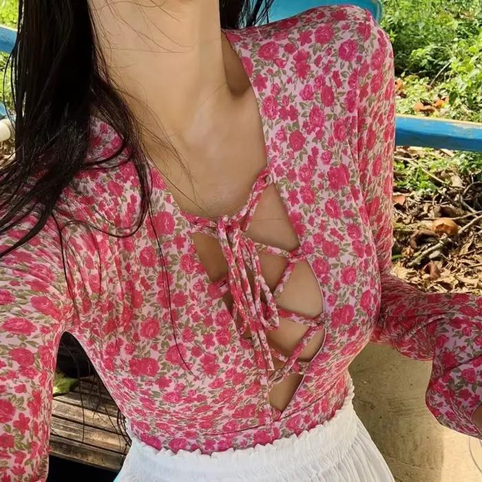 Maillot de bain une pièce à fleurs