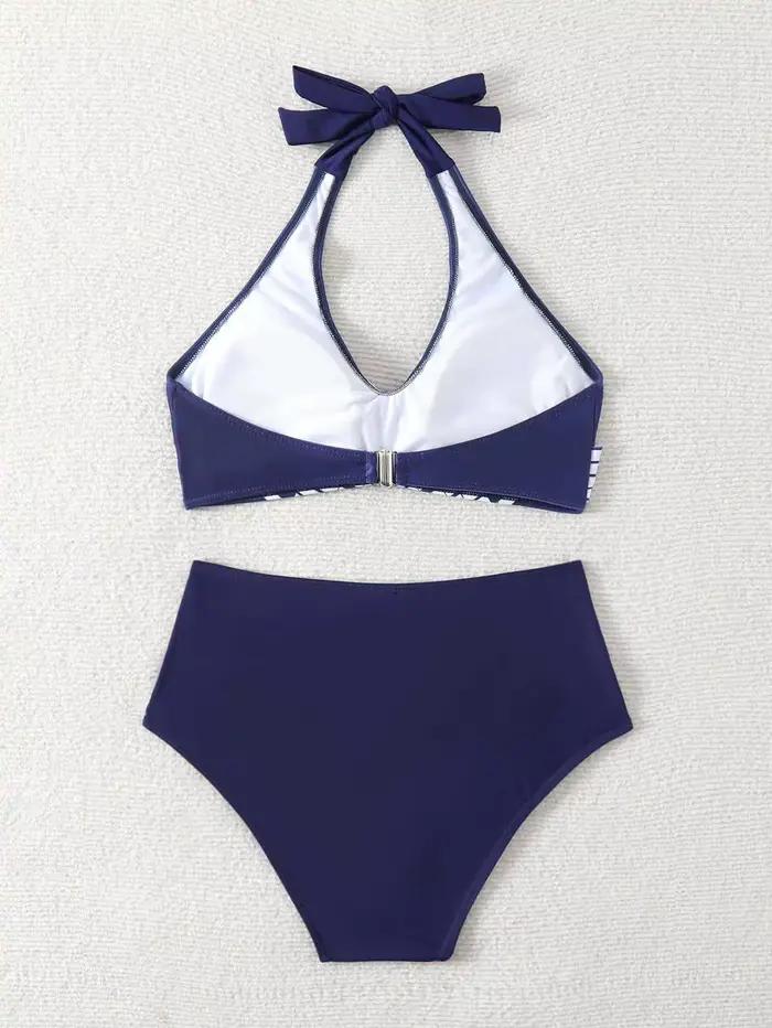 Ensemble de bikini halter taille haute pour femme 2026