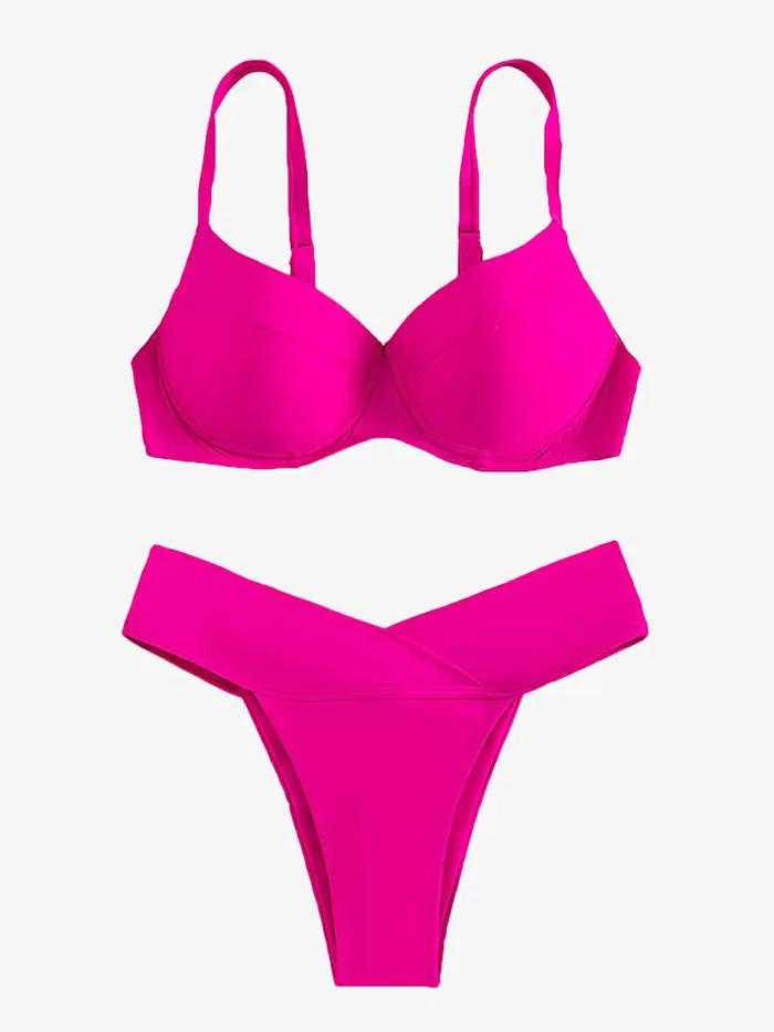 Maillot de bain brésilien rose