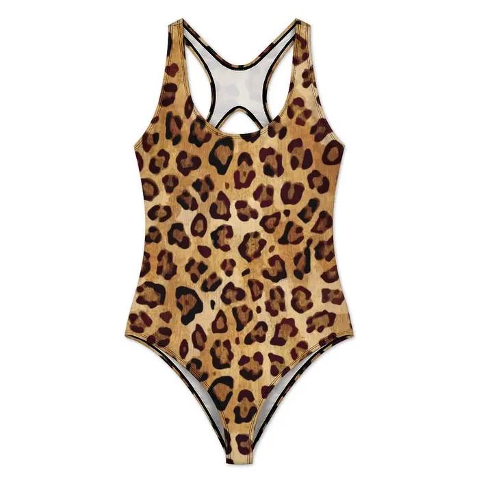 Maillot de bain imprimé léopard WishShape pour femmes, une pièce sexy, ajustement Push Up, vacances, plage, piscine, spa, mode été 2025
