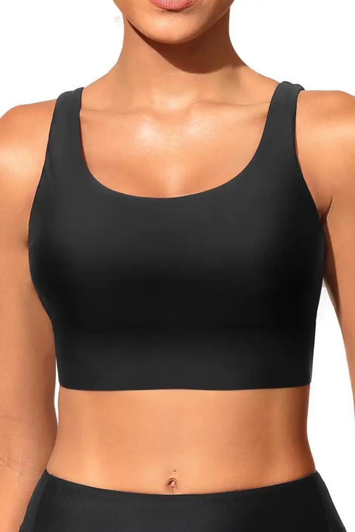 Haut de maillot de bain de sport rembourré pour femme, polyvalent et élégant, disponible en différentes tailles et couleurs pour les occasions estivales et les voyages