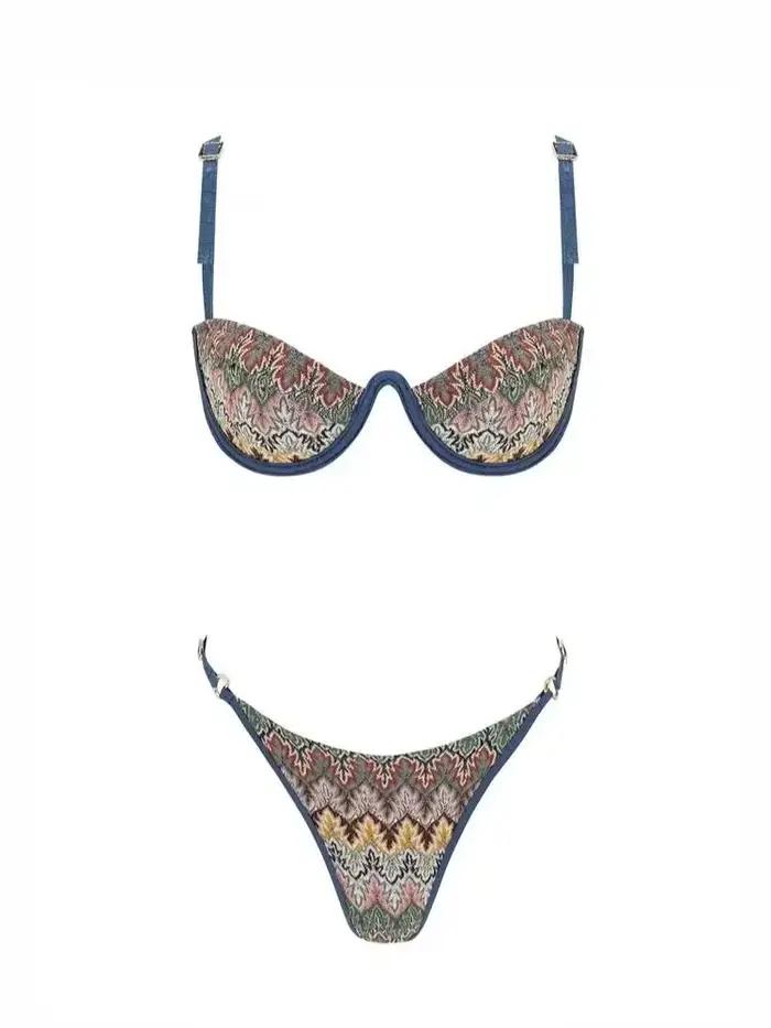 Micro bikini bleu 2026 pour femme
