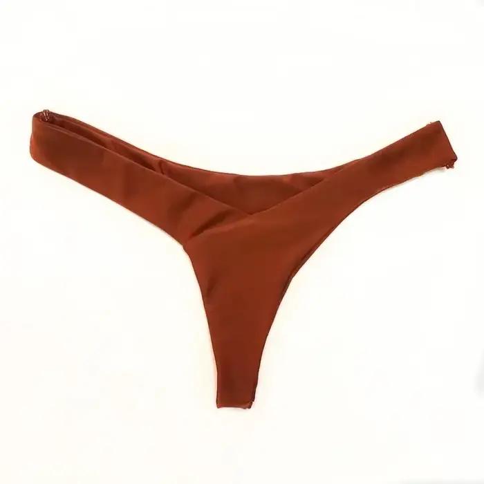 Maillot de bain TOKITIND Bikini Triangle Femme Couleur Unie Occasions Plage Piscine Vacances