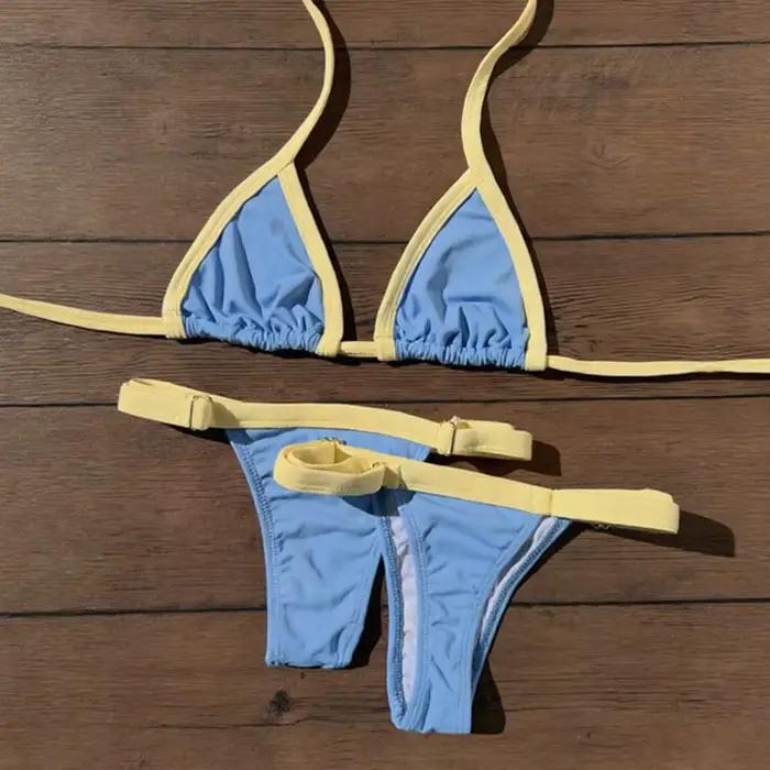 Ensemble de bikini sexy 2026 taille haute imprimé pour femme