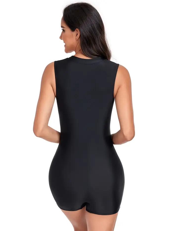 Maillot de bain une pièce noir uni