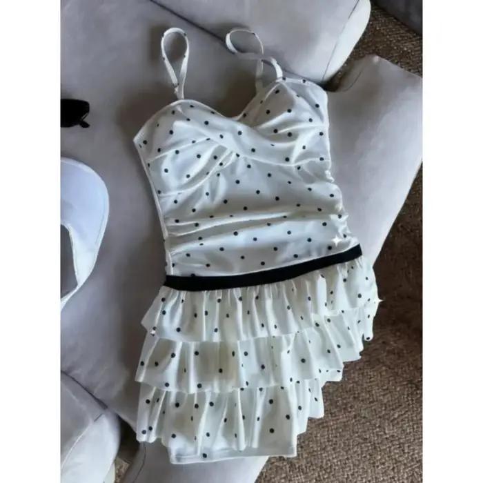 Maillot de bain à pois pour femme
