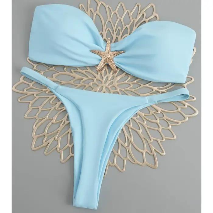 Ensemble de bikini à pois pour femmes