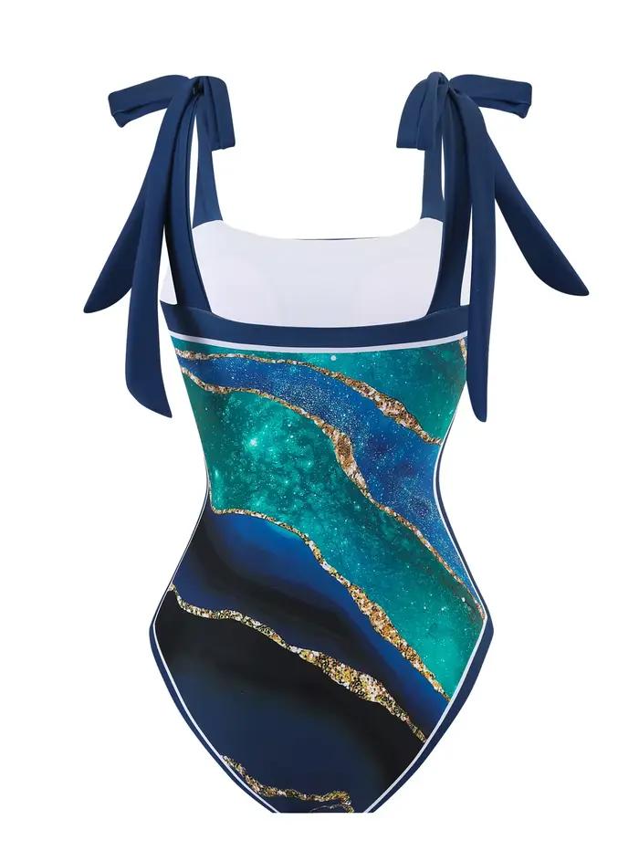 Maillot de bain une pièce imprimé numérique