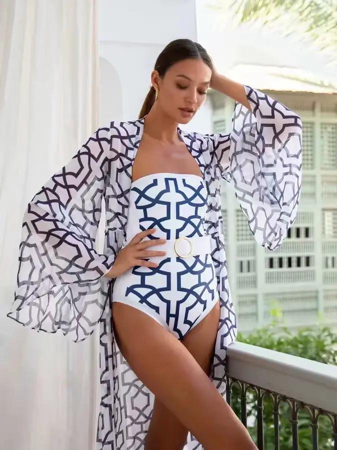Maillot de bain une pièce imprimé pour femme