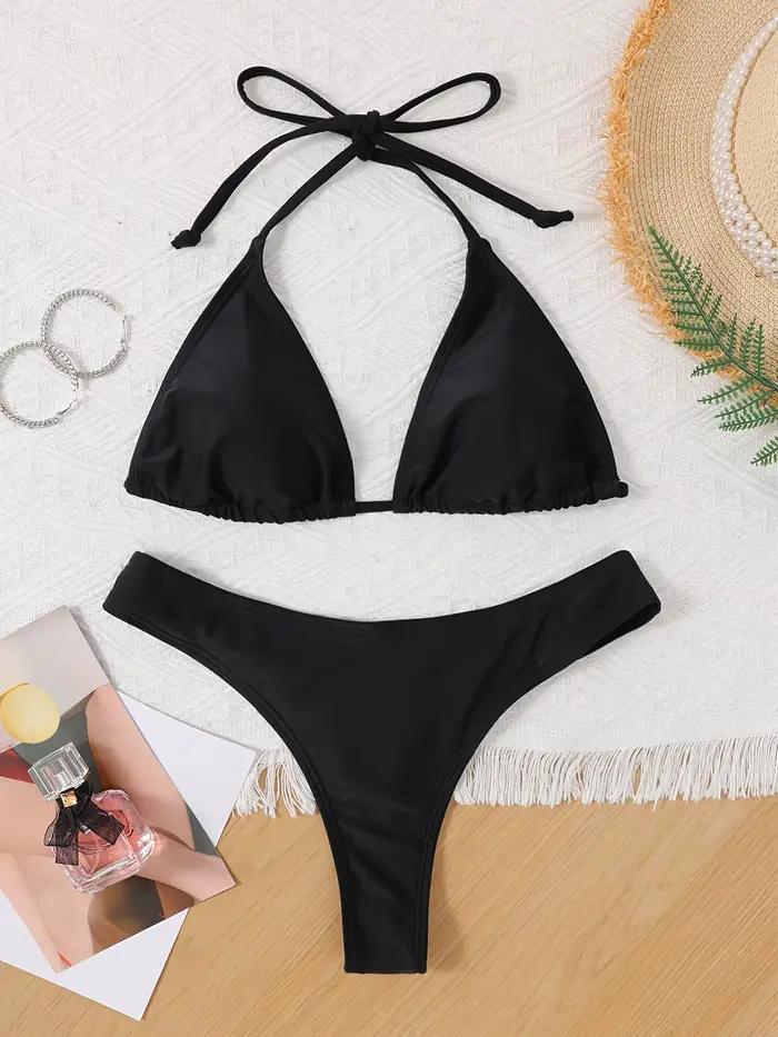 Ensembles de bikinis brésiliens sexy haut bandage string pour femmes styles de rue occasions estivales