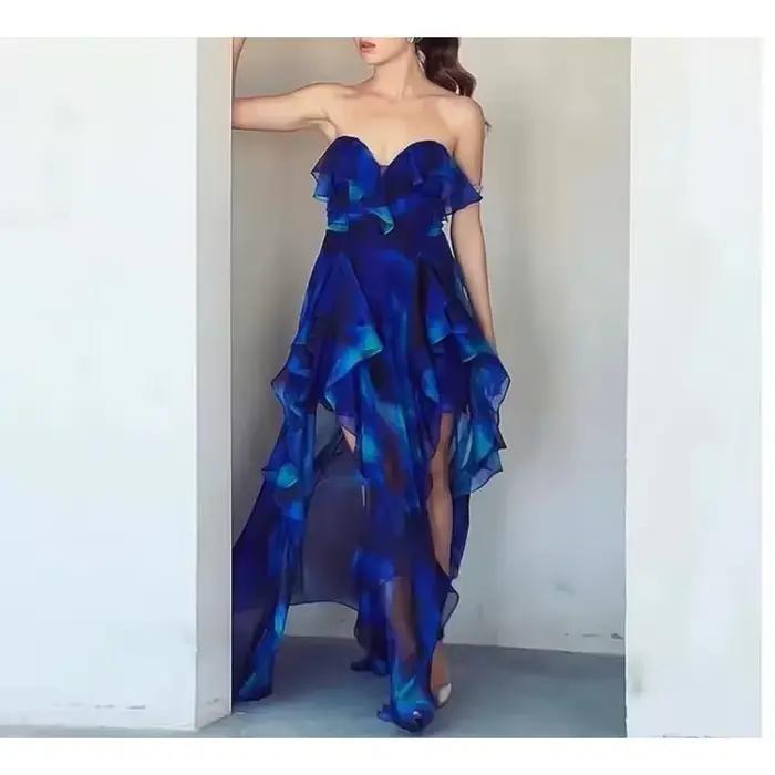 Maillot de bain une pièce à volants et jupe