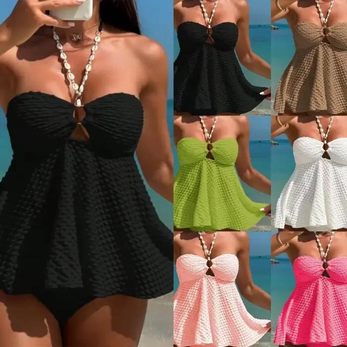 Nouveau maillot de bain sans bretelles pour femmes bikinis séparés design sexy pour plage vacances occasions spéciales