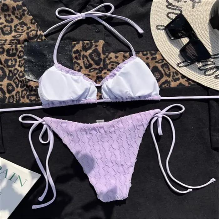 Maillot de bain violet pour femmes