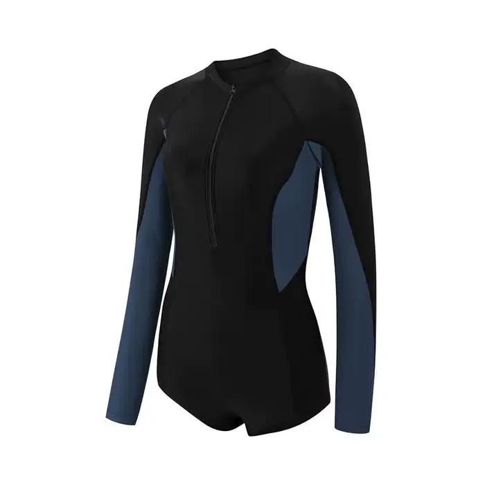 Maillot de bain une pièce tendance à manches longues pour femme