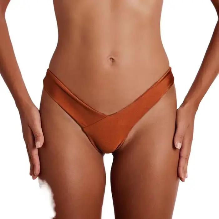 Maillot de bain TOKITIND Bikini Triangle Femme Couleur Unie Occasions Plage Piscine Vacances