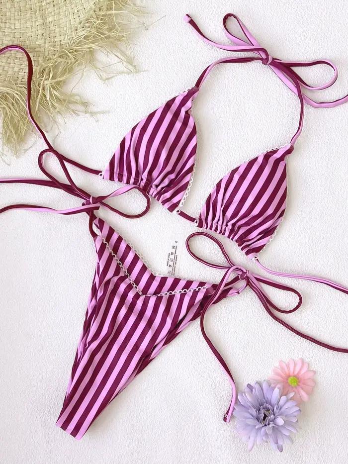 2026 Sexy Micro Bikini à Bretelles pour Femme