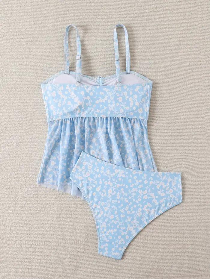 2026 Tankini à volants deux pièces pour femme