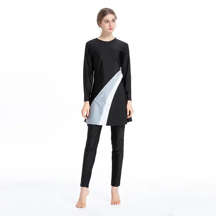 Maillot de bain 3 pièces imprimé pour femme