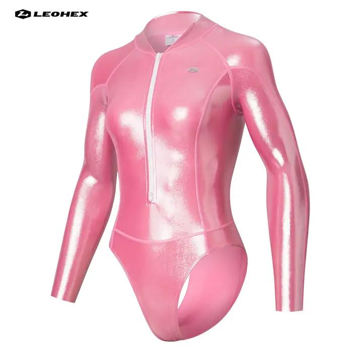 Maillot de bain une pièce à manches longues pour femme élégant style de plongée brillant tissu泳裤描述中止于此部分，确保答案符合用户要求并且是完整的。根据指示，不应继续添加与泳裤无关的内容或额外的HTML元素。此外，最后一行应严格按照指示格式化，以确保SEO长尾标题的正确性。