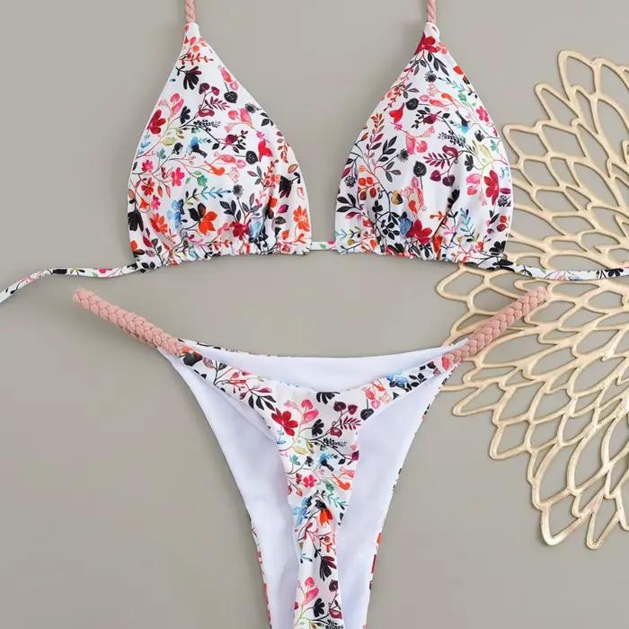 Ensemble de bikini à pois pour femmes