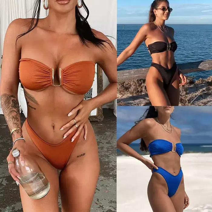 Maillot de bain solide femmes