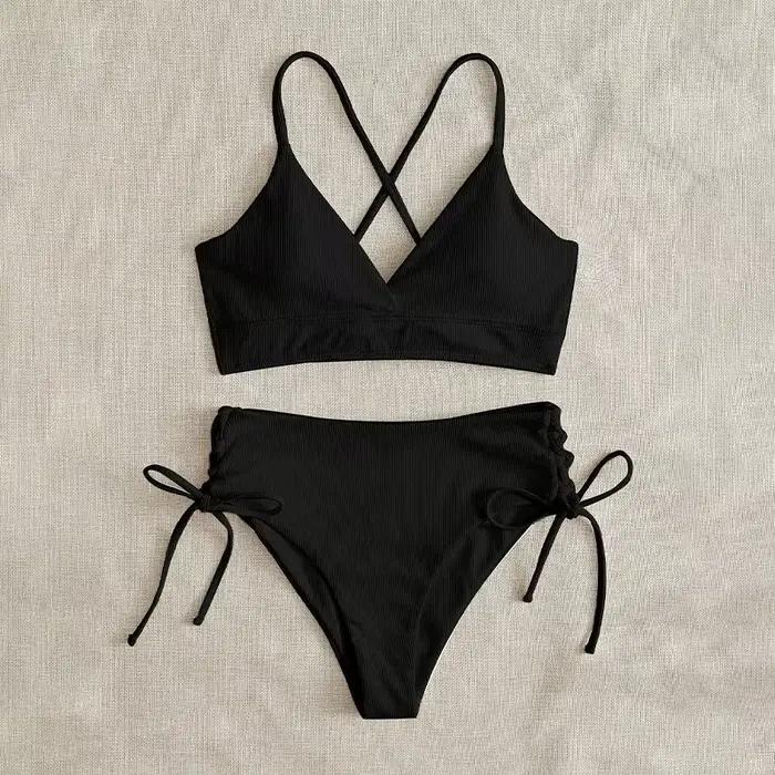 Ensemble Bikini taille haute pour femmes