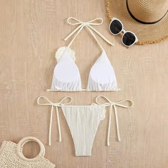 Sexy Rose fleur Bikini maillots de bain