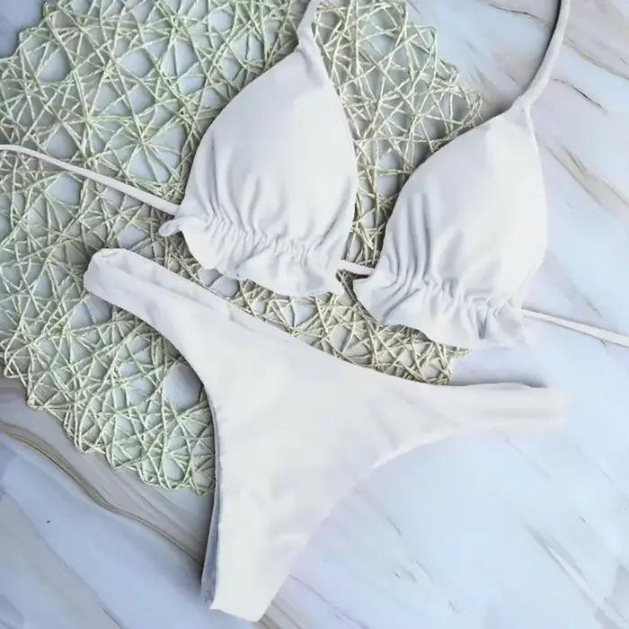 Été brésilien Bikini ensemble pour femmes Sexy 2 pièces