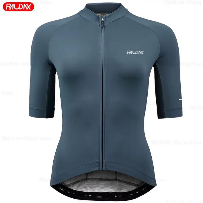 Maillot de cyclisme Raudax 2026 – 11 couleurs – Hauts de course à manches courtes pour cyclistes – Vêtements de cyclisme pour femmes