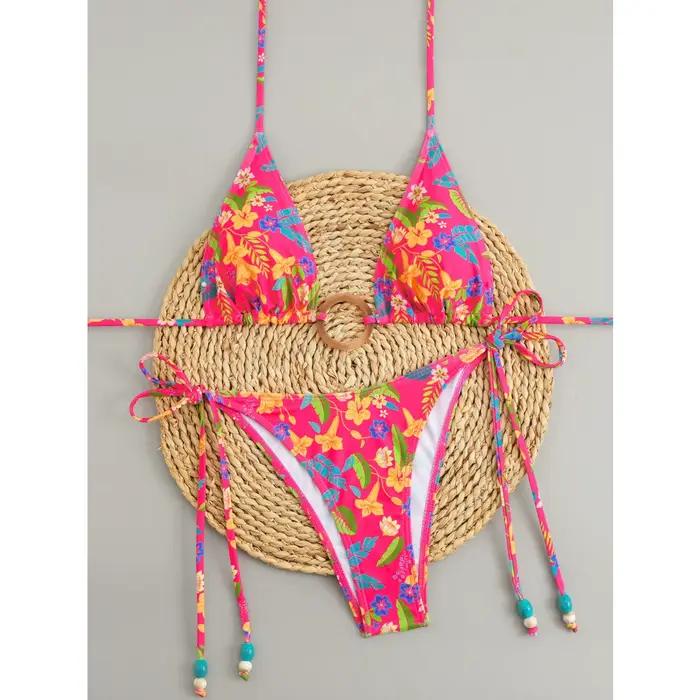 Ensemble de bikini à pois pour femmes