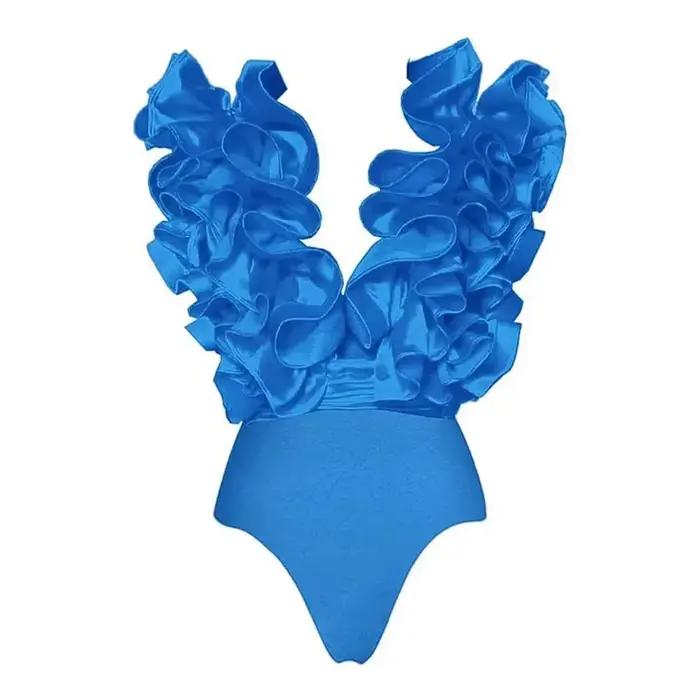Maillot de bain une pièce à volants