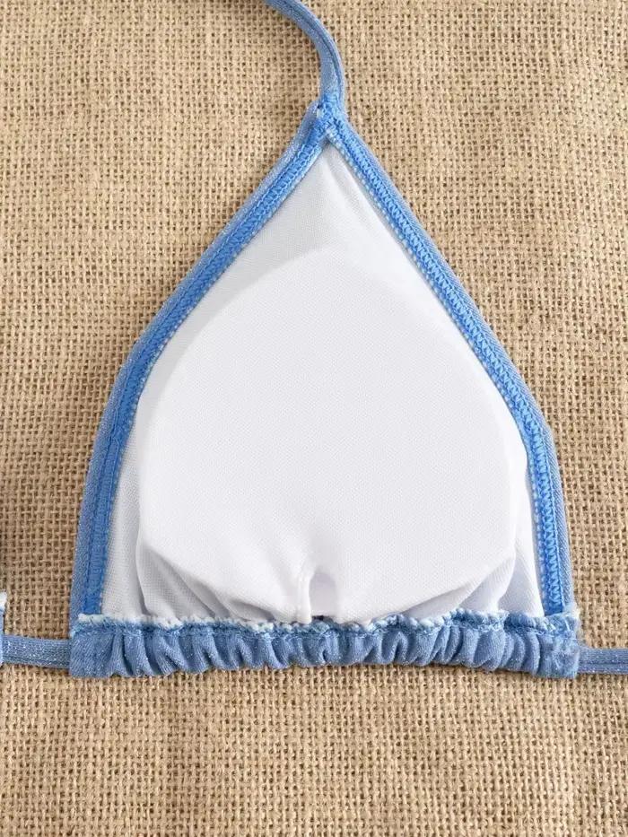 Haut de bikini triangle sexy pour femme