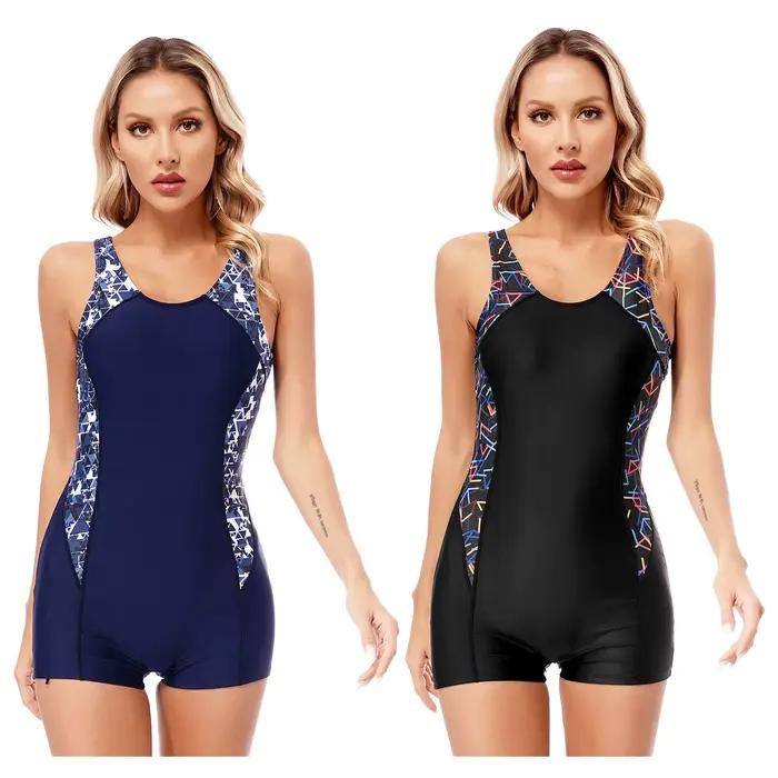 Femmes combinaison de bain athlétique une pièce Boylegs maillot