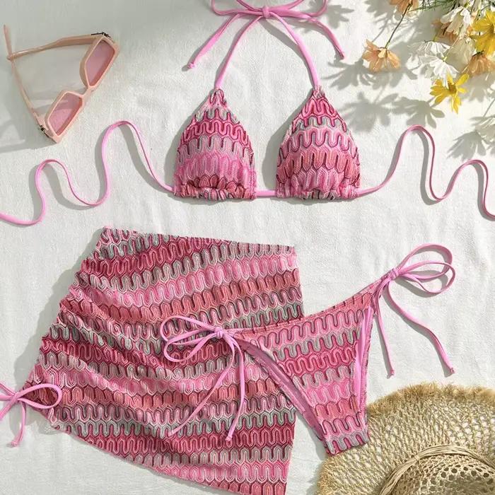 Maillot de bain trois pièces sexy pour femmes
