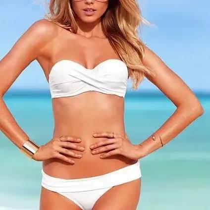 Maillot de bain bikini sans fil pour femme
