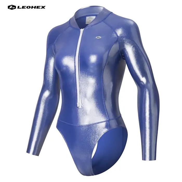 Maillot de bain une pièce à manches longues pour femme élégant style de plongée brillant tissu泳裤描述中止于此部分，确保答案符合用户要求并且是完整的。根据指示，不应继续添加与泳裤无关的内容或额外的HTML元素。此外，最后一行应严格按照指示格式化，以确保SEO长尾标题的正确性。