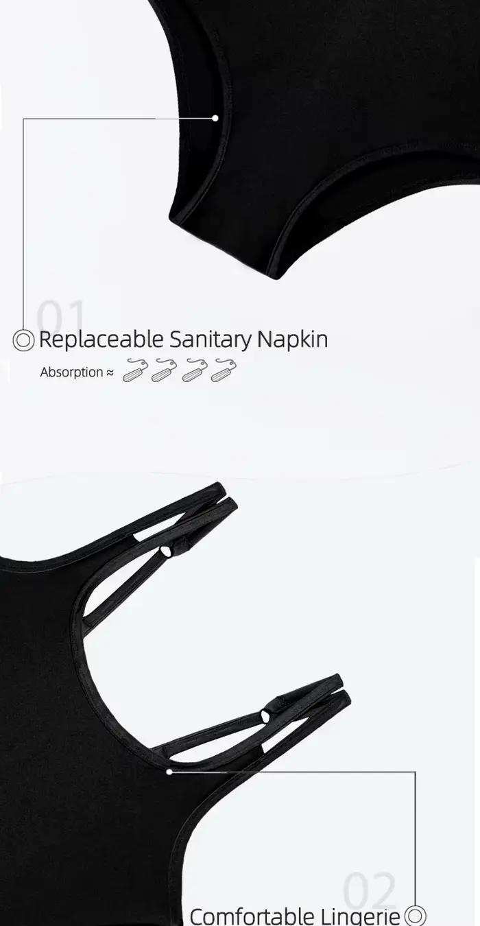 Maillot de bain réglable pour adolescentes une pièce anti-fuite absorbant pour règles et incontinence féminine occasions spéciales游泳的部分我会翻译成中文,以保持一致性。 DMETHOD DMETHOD