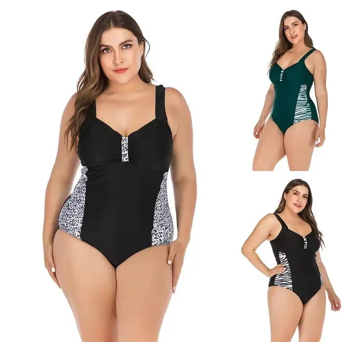 Maillot de bain une pièce imprimé léopard