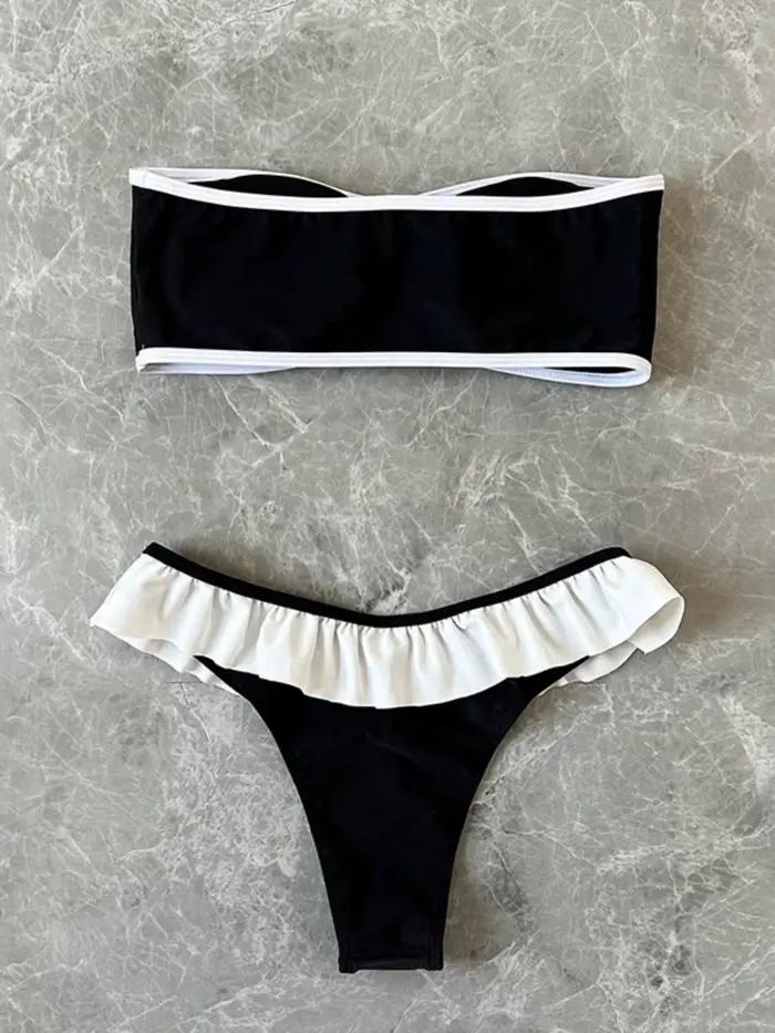 Maillot de bain femme sans bretelles
