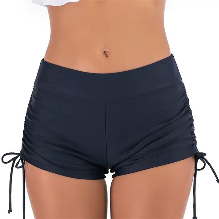 Short de bain femme taille 2XL polyester anti-déchirure pour plage et mer grandes tailles confortables occassions spéciales