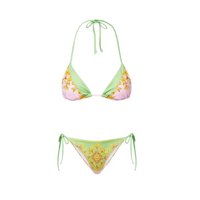 Maillot de bain bikini sexy imprimé avec jupe