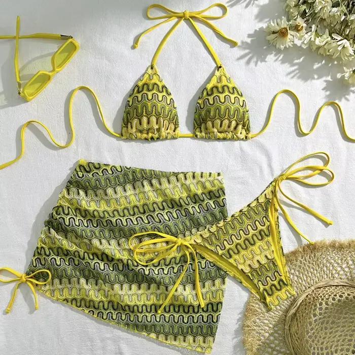 Maillot de bain trois pièces sexy pour femmes