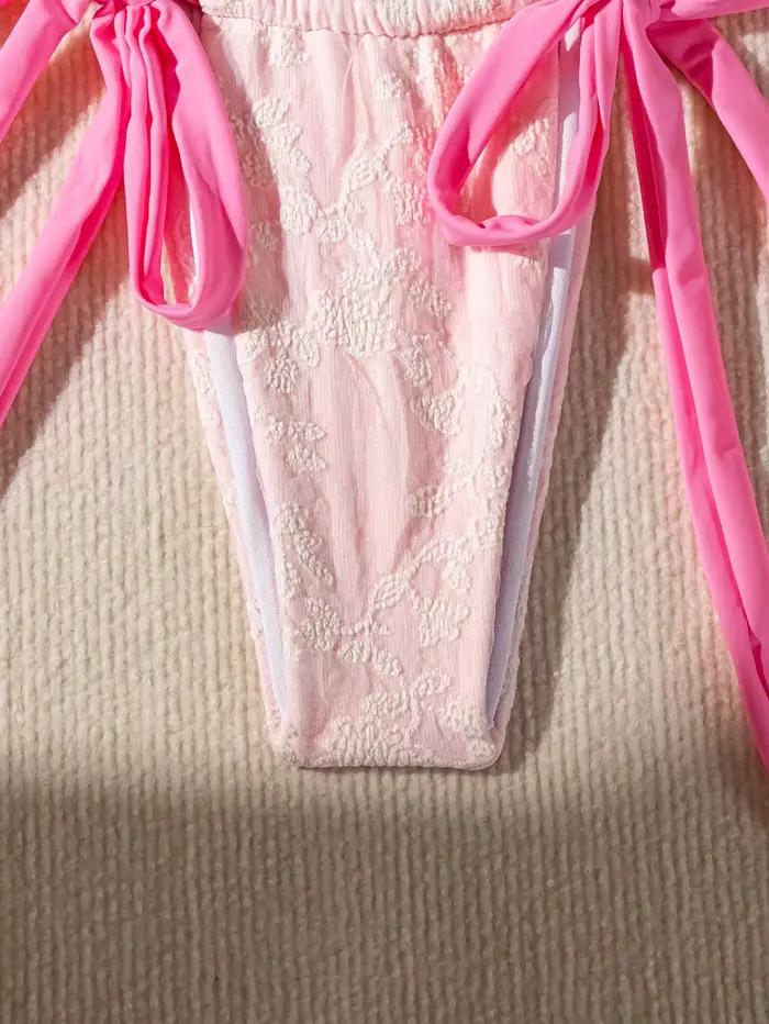 Maillot de bain deux pièces en dentelle pour femmes